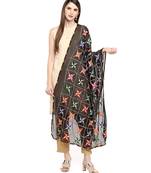 black  Banarasi Silk Booti & Jaal Dupatta