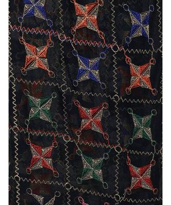 black  Banarasi Silk Booti & Jaal Dupatta 5