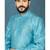 Blue hand woven
 silk indo-western-dresses