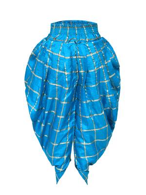 Pink Printed Silk Blend Kids Kurta Set 5