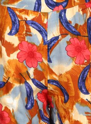 Blue Printed Cotton Kids Kurta Set 5