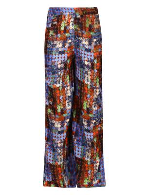 Blue Printed Cotton Kids Kurta Set 4