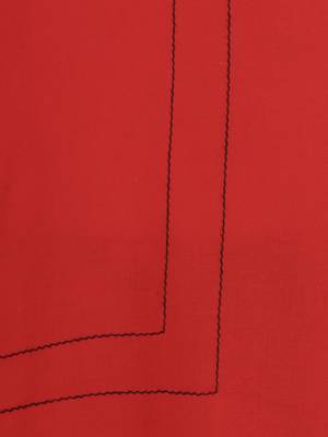 Red Printed Cotton Kids Kurta Set 4