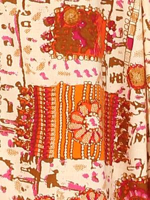 Pink Printed Cotton Kids Kurta Set 4