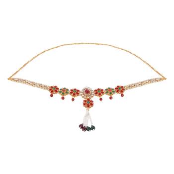Gold crystal waist-belt 1