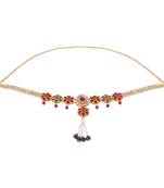 Gold crystal waist-belt