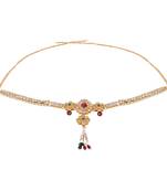 Gold crystal waist-belt