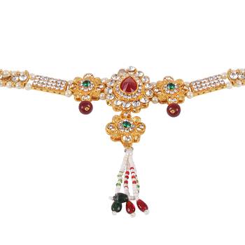 Gold crystal waist-belt 2