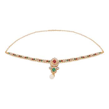 Gold crystal waist-belt 1