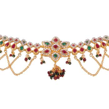 Gold crystal waist-belt 2