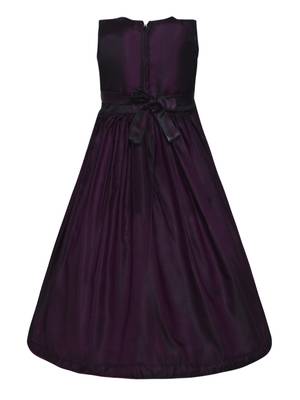 Purple Silk Blend Party Gown 2