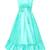 Green Silk Blend Party Gown