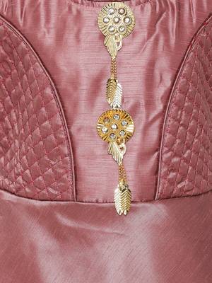 Beige Silk Blend Party Gown 4