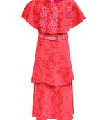 Pink Silk Blend Party Gown