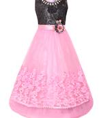 Pink Nylon Party Gown