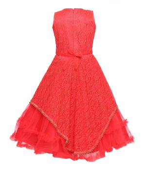 Red Nylon Party Gown 2