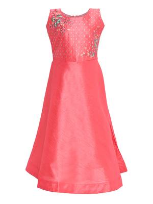 Red Silk Blend Gown 1