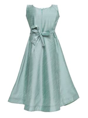 Green Silk Blend  Gown 2