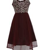 Brown Silk Blend Gown