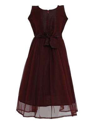 Brown Silk Blend Gown 2