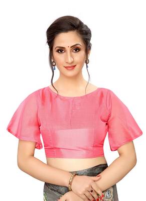 Dark grey printed cotton saree with blouse 2