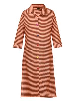 Orange Cotton Regular Kurti 1