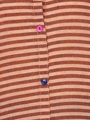 Orange Cotton Regular Kurti 3