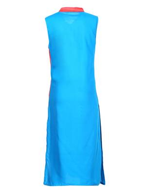 Blue Cotton Regular Kurti 2