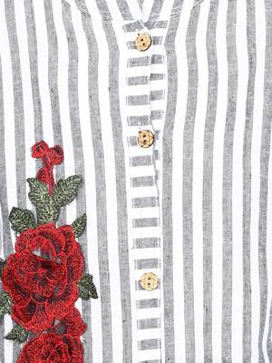 Bell Sleeved Floral Patch Kurti 3
