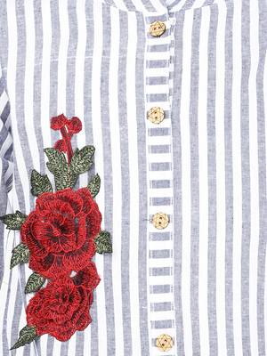 Bell Sleeved Floral Patch Kurti 3