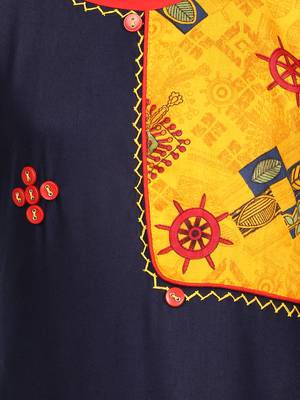 Button Detailed Asymmetric Kurti 3