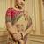 Beige Embroidered Raw Silk Saree With Blouse