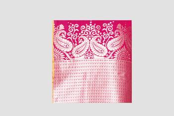 Pink Woven Kanchipuram Silk Saree With Blouse 5