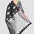 Black Woven Kanchipuram Silk Saree With Blouse