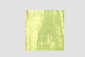Lemon Woven Kanchipuram Silk Saree With Blouse 5