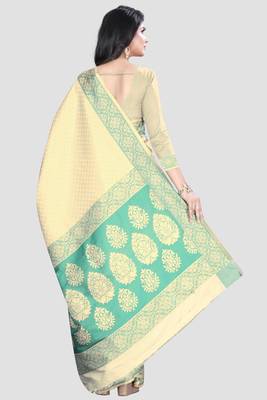 Multicolor Woven Kanchipuram Silk Saree With Blouse 3