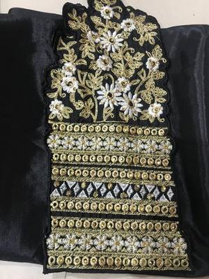 Black embroidered santoon salwar 4