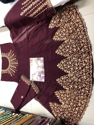 Purple embroidered santoon salwar 2