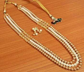 White Pearl Necklace-Sets 1