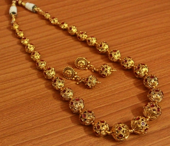 Gold Necklace-Sets - Sanvi Jewels Pvt 