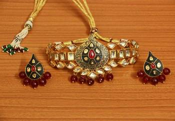 Red Pearl Necklace-Sets 1