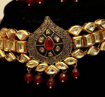 Red Pearl Necklace-Sets 2