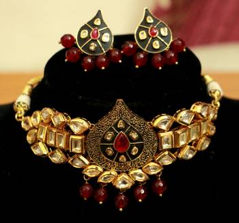 Red Pearl Necklace-Sets 4