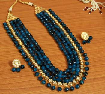 Blue Onyx Necklace-Sets 1