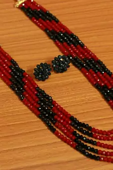 Multicolor Crystal Necklace-Sets