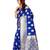 Royal Blue Woven Jacquard Saree With Blouse