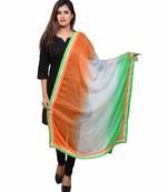 tiranga plain chiffon dupatta