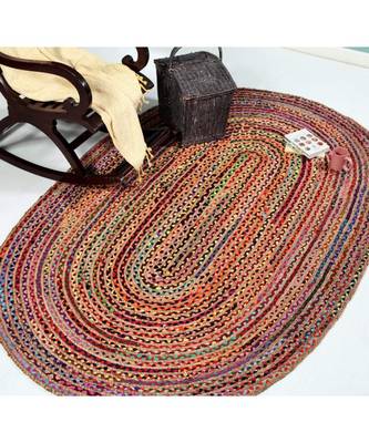 Indian handmade multicolor floor area rug and carpet 1