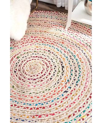 Indian handmade multicolor floor area rug and carpet 2