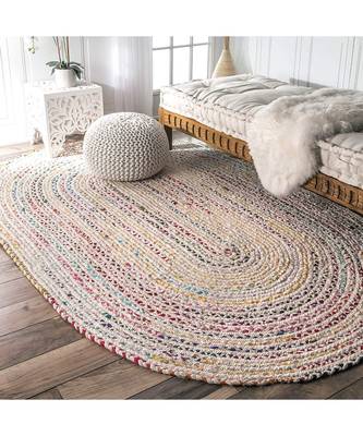 Indian handmade multicolor floor area rug and carpet 1